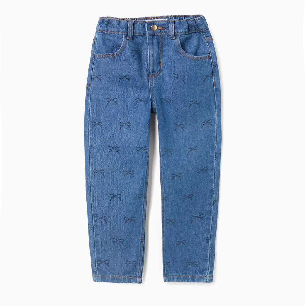 Pantalón Tejano Estampado ZY