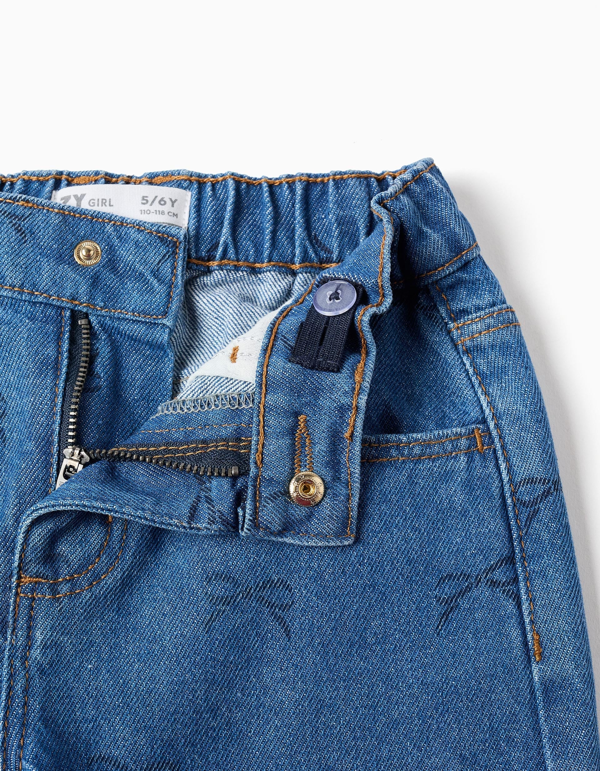 Pantalón Tejano Estampado ZY