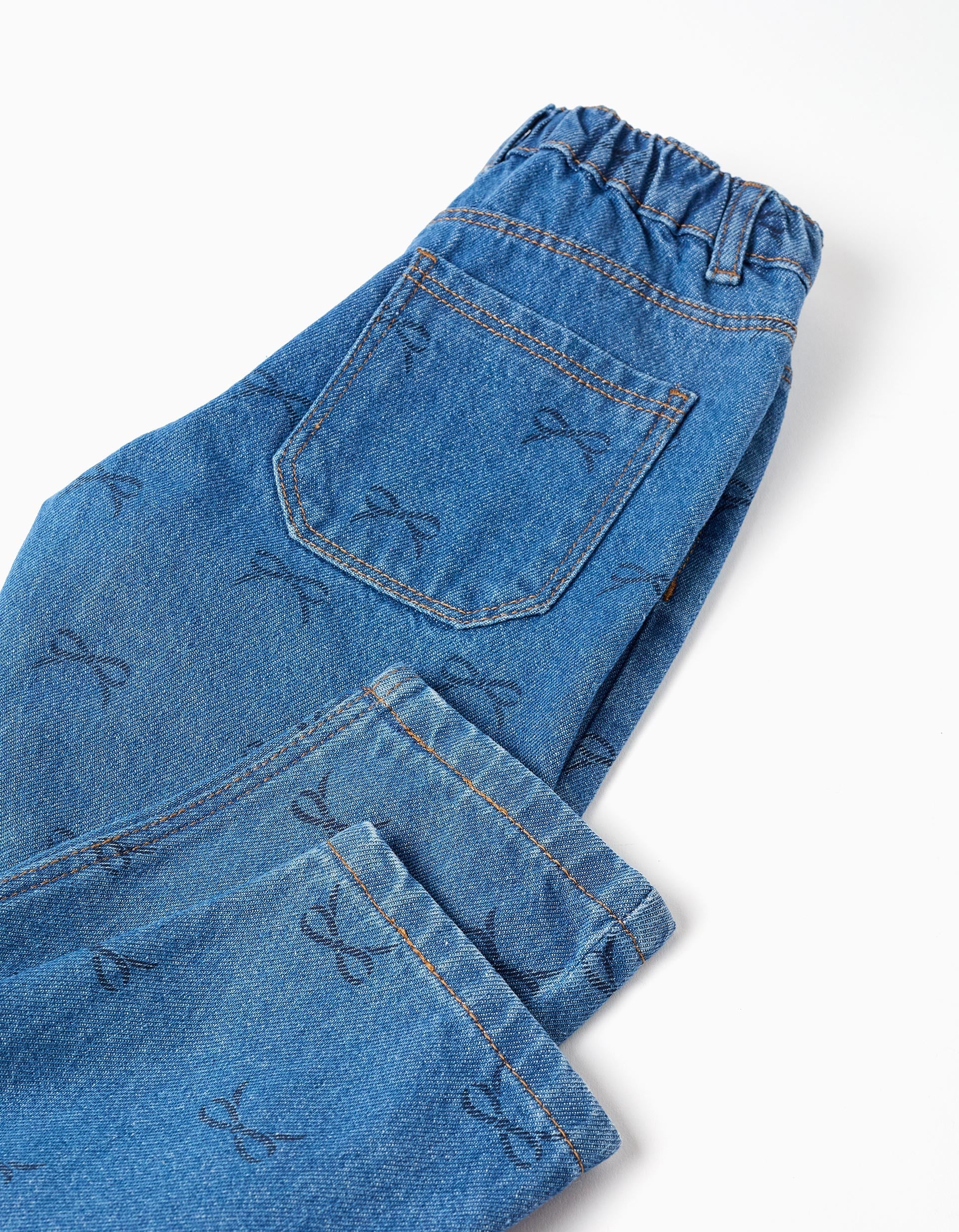 Pantalón Tejano Estampado ZY
