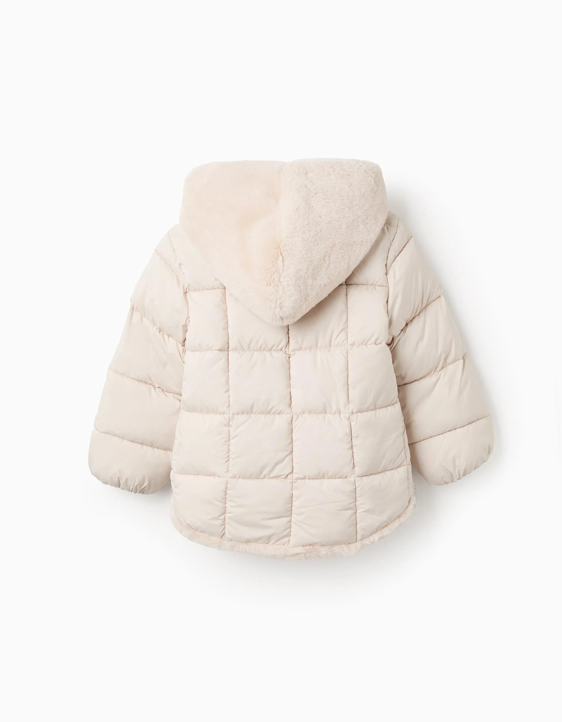 Chaqueta Acolchada con Forro Afelpado, Beige  ZY