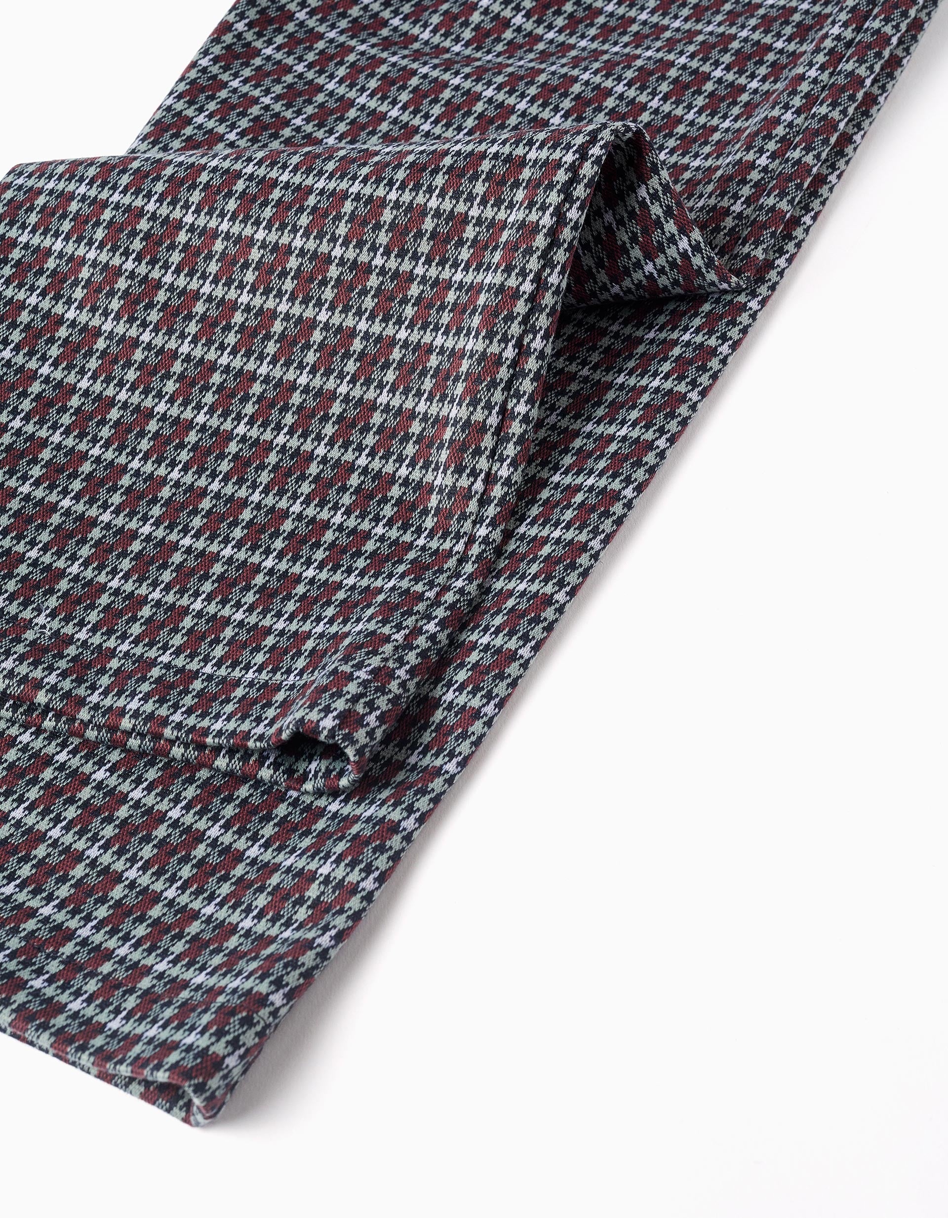 Pantalón con estampado pata de gallo, multicolor, ZY