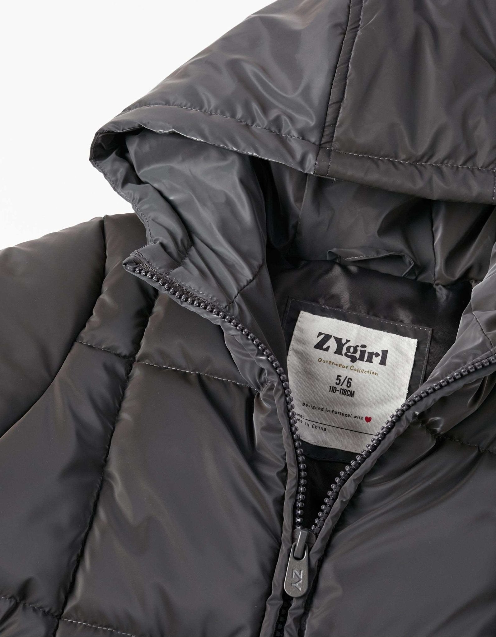 Abrigo Acolchado Puffer Gris Oscuro Zy - Zippy - PetitGegant