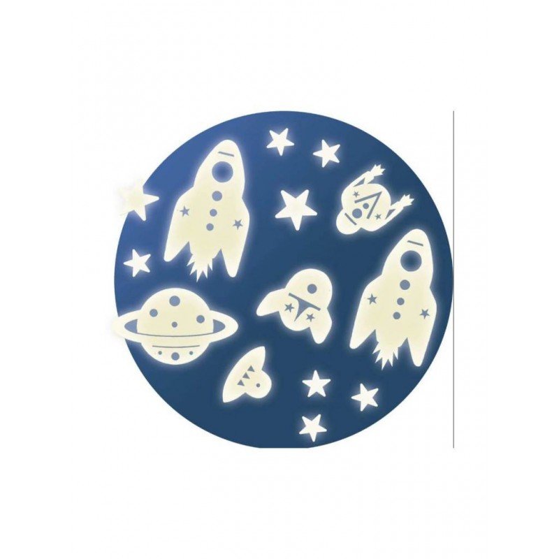 Adhesivos de Pared Fosforescentes Mission Space Djeco - Djeco - PetitGegant