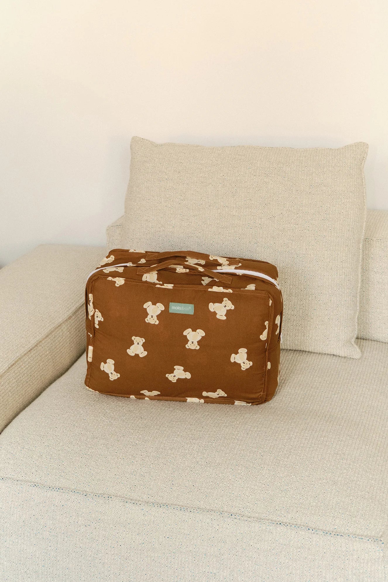 Alfombra Para Bebé 120x120 cm Teddy Mocca Molis & Co - Molis&Co - PetitGegant