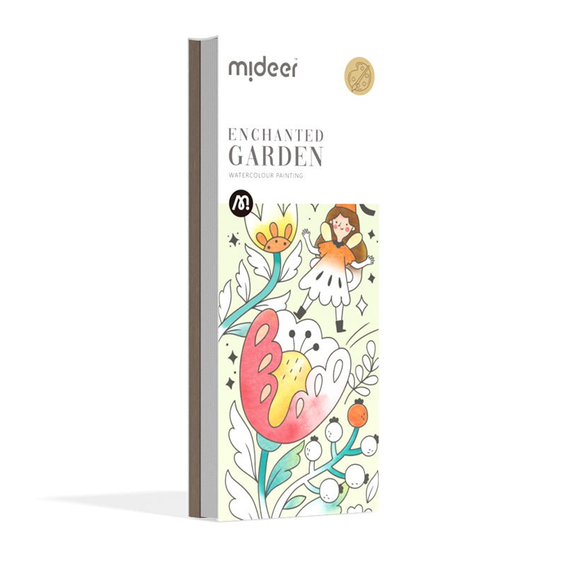 Bloc De Viaje Colorear Con Acuarelas Enchanted Garden Mideer - Mideer - PetitGegant