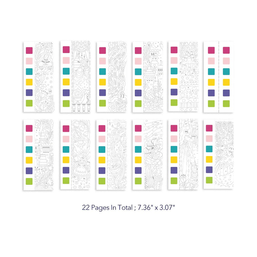 Bloc De Viaje Colorear Con Acuarelas Fairy Tale Mideer - Mideer - PetitGegant