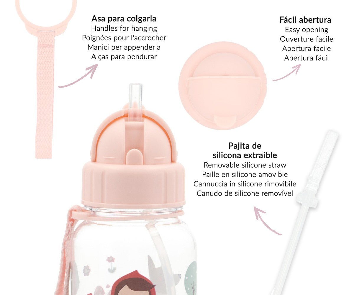 Botella 500Ml Tritan Little Red Tutete - Tutete - PetitGegant