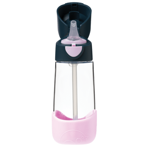 Botella de tritán con pajita 450ml B.Box - Indigo Rose - bbox - PetitGegant