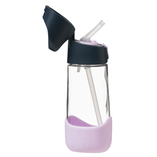 Botella de tritán con pajita 450ml B.Box - Indigo Rose - bbox - PetitGegant