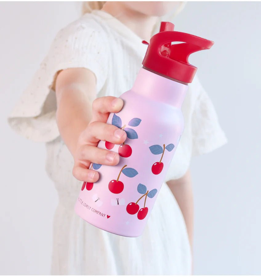Botella Térmica 350ml Acero Inox. Cherries A Little Lovely - A little lovely company - PetitGegant