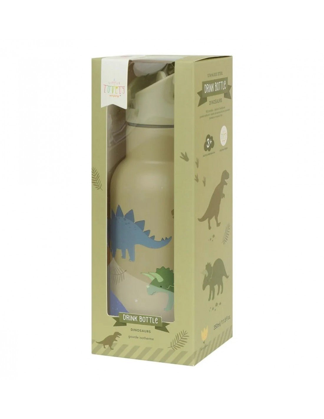 Botella Térmica 350ml Acero Inox. Dinos A Little Lovely - A little lovely company - PetitGegant