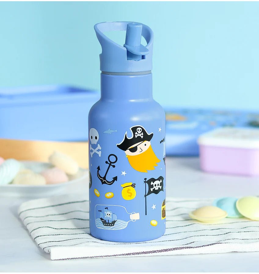 Botella Térmica 350ml Acero Inox. Pirata A Little Lovely - A little lovely company - PetitGegant