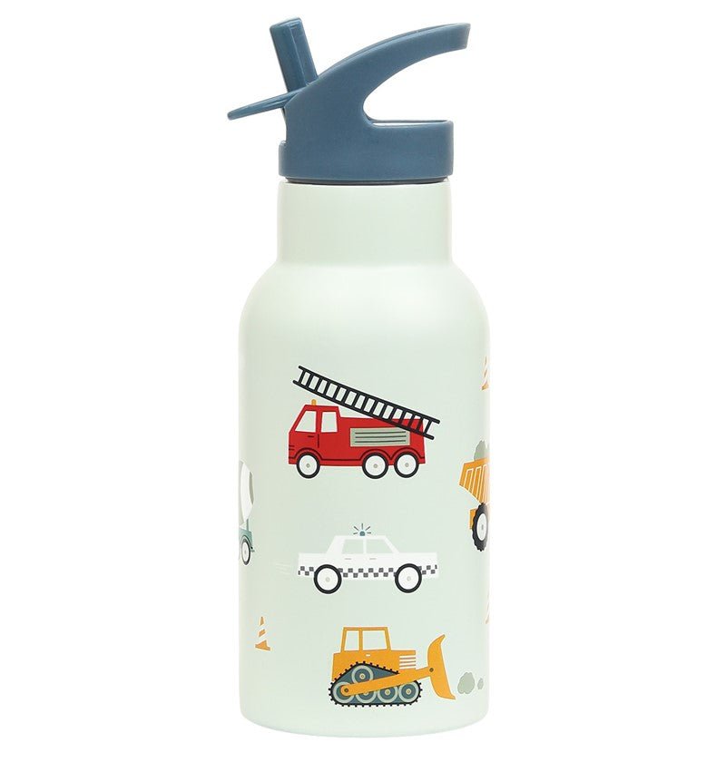 Botella Térmica 350ml Acero Inox. Vehiculos A Little Lovely - A little lovely company - PetitGegant