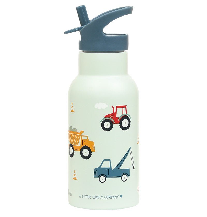 Botella Térmica 350ml Acero Inox. Vehiculos A Little Lovely - A little lovely company - PetitGegant