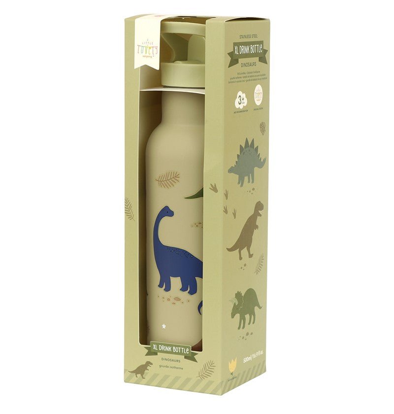 Botella Térmica 500ml Acero Inox. Dinos A Little Lovely - A little lovely company - PetitGegant