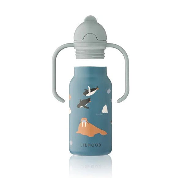 Botella Térmica Acero Inox. 250ml Kimmie Artic Sea Liewood - Liewood - PetitGegant
