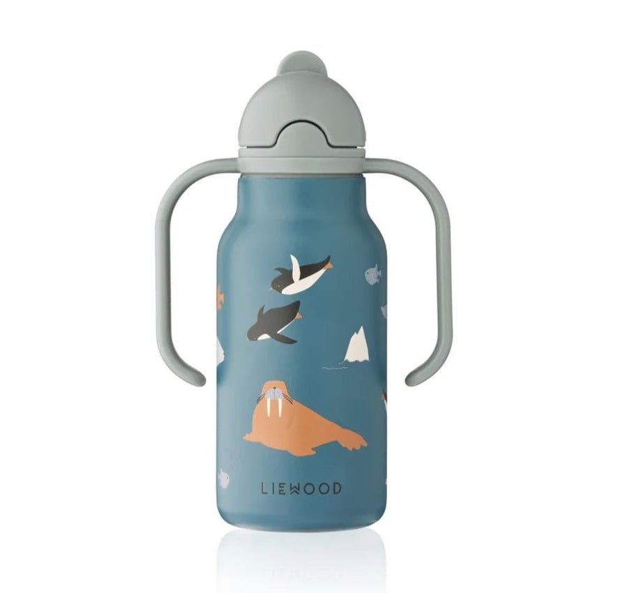 Botella Térmica Acero Inox. 250ml Kimmie Artic Sea Liewood - Liewood - PetitGegant