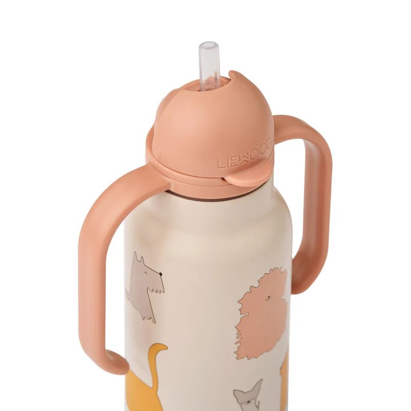 Botella Térmica Acero Inox. 250ml Kimmie Cats & Dogs Liewood - Liewood - PetitGegant