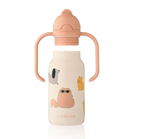 Botella Térmica Acero Inox. 250ml Kimmie Cats & Dogs Liewood - Liewood - PetitGegant