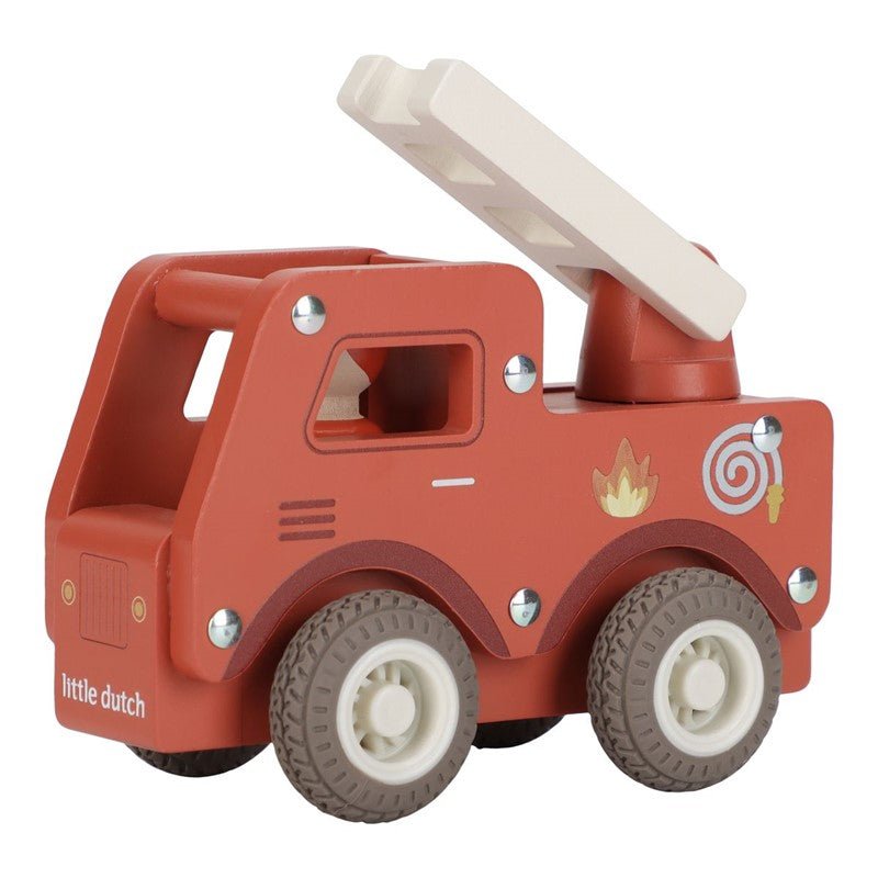 Camión de Bomberos de madera Little Dutch - Little Dutch - PetitGegant