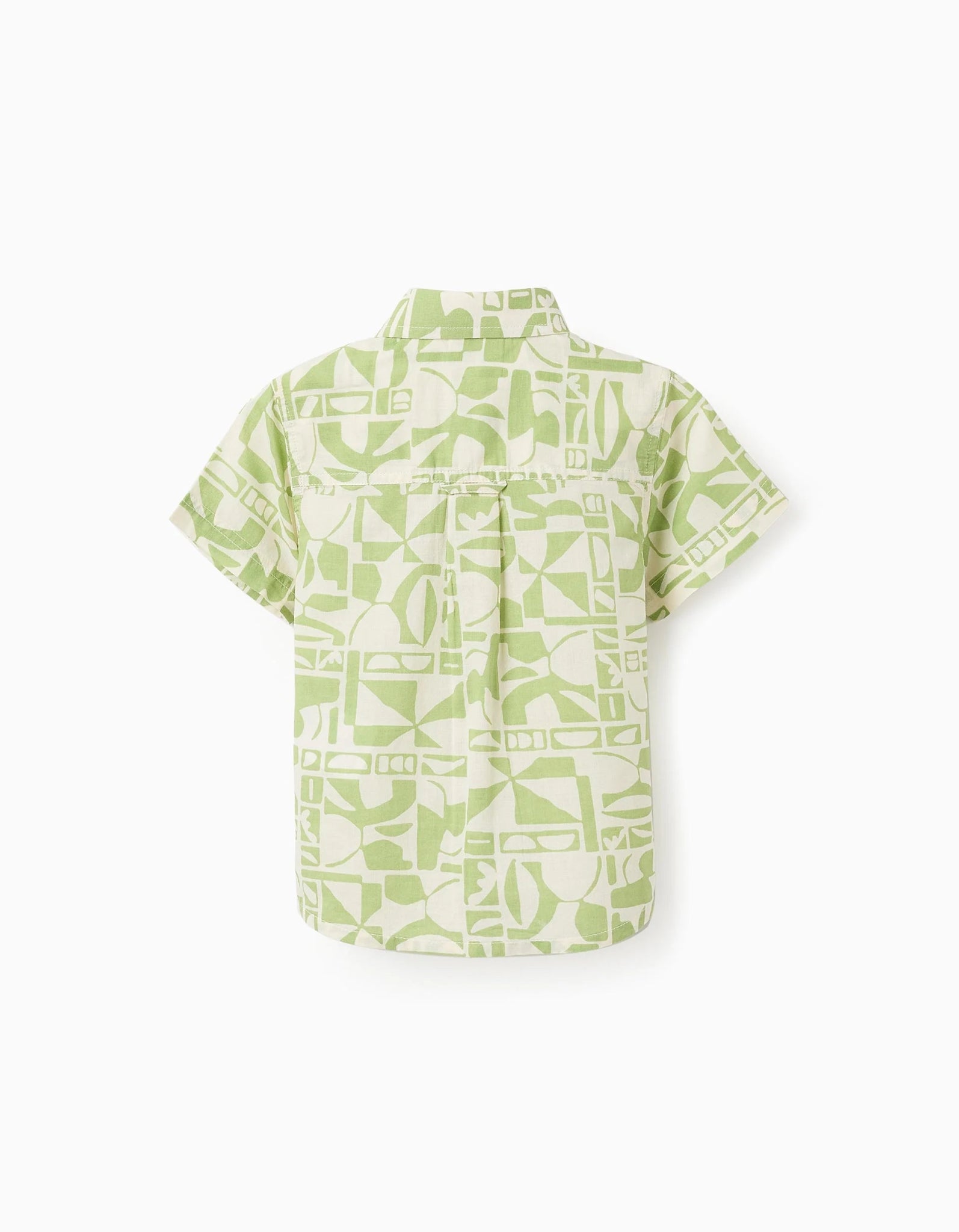 Camisa de Manga Corta con Estampado para Bebé Verde/Blanco ZY - Zippy - PetitGegant