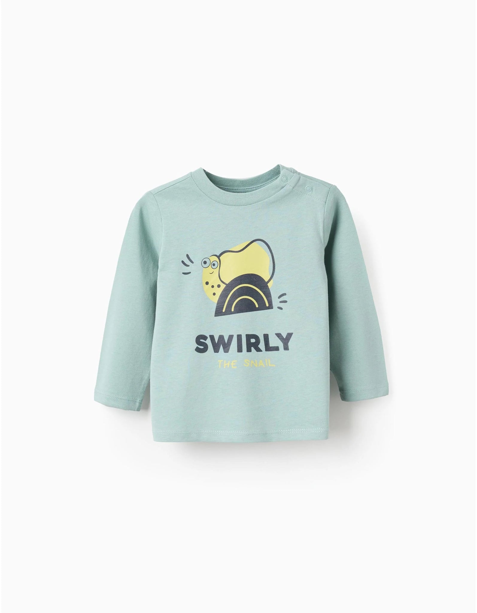 Camiseta Bebé Algodón Snail Green Zy - Zippy - PetitGegant