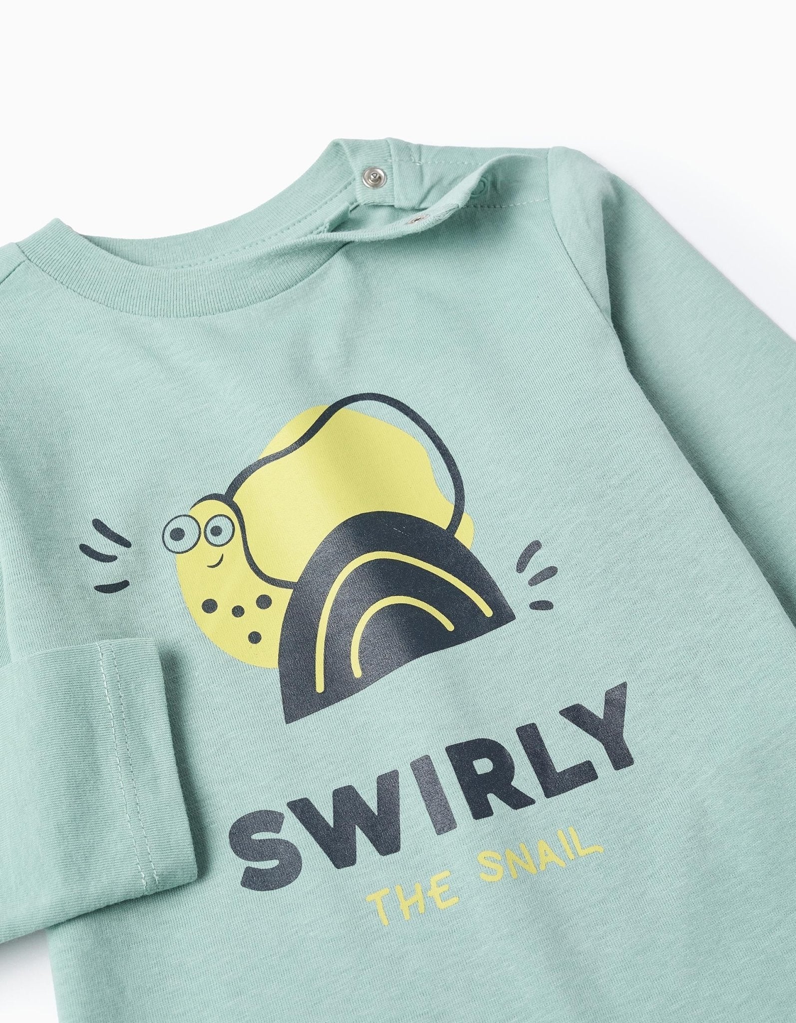 Camiseta Bebé Algodón Snail Green Zy - Zippy - PetitGegant