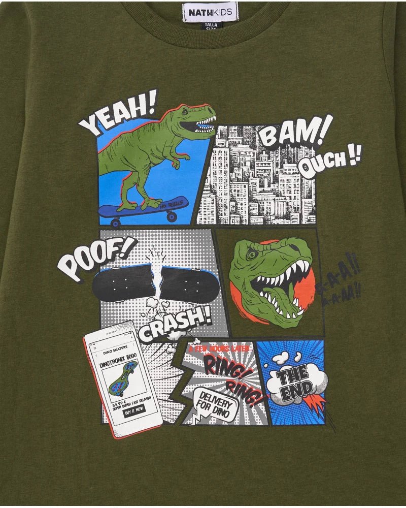 Camiseta Comic Jurassic Town Nath Kids - Nath Kids - PetitGegant