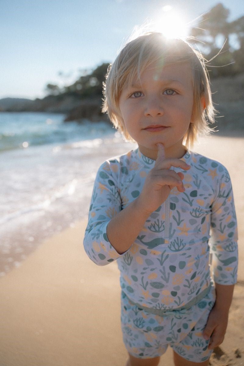 Camiseta de Baño Bebé Manga Larga UPF40+ Seashells Little Dutch - Little Dutch - PetitGegant