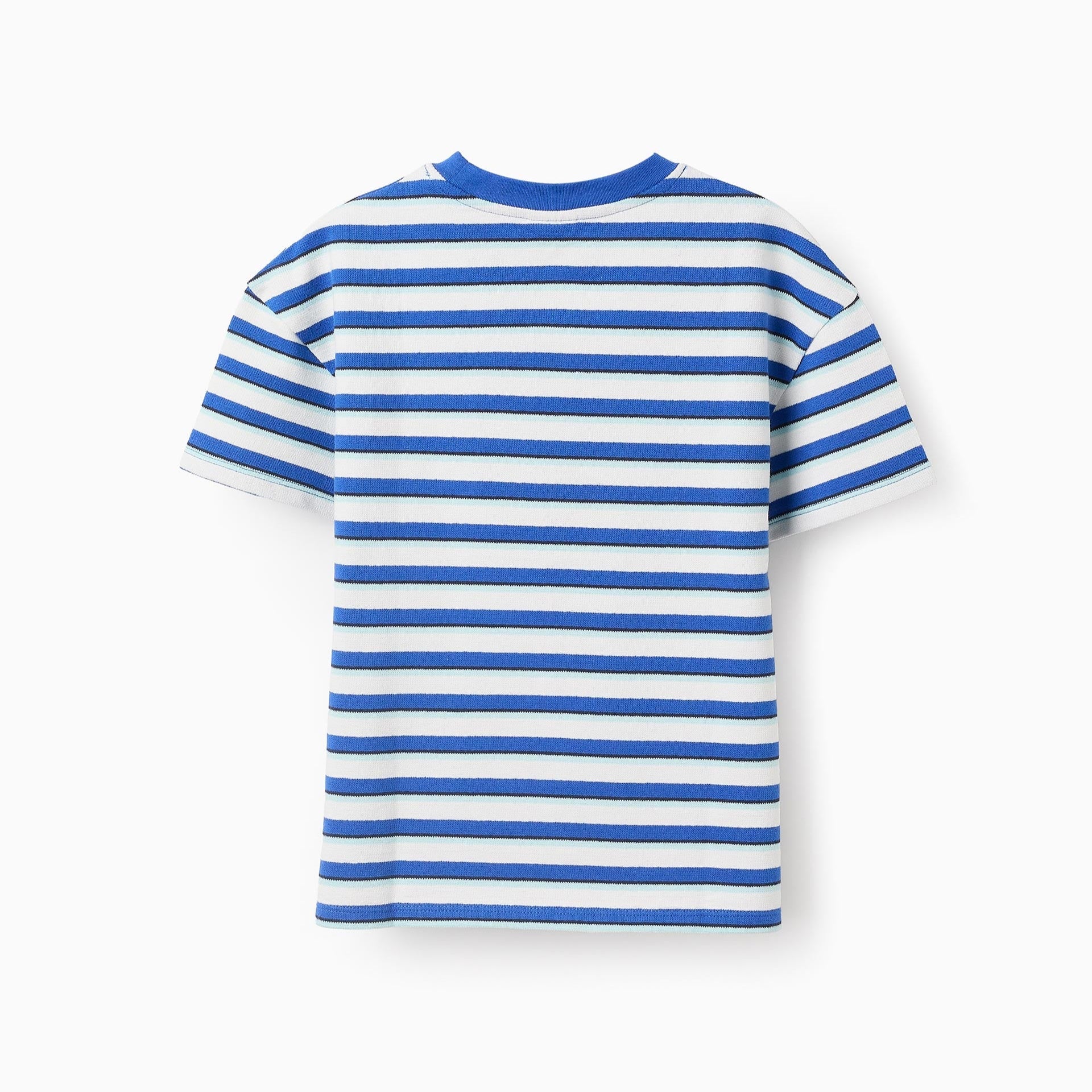 Camiseta de punto piqué Rayas Azules ZY - Zippy - PetitGegant