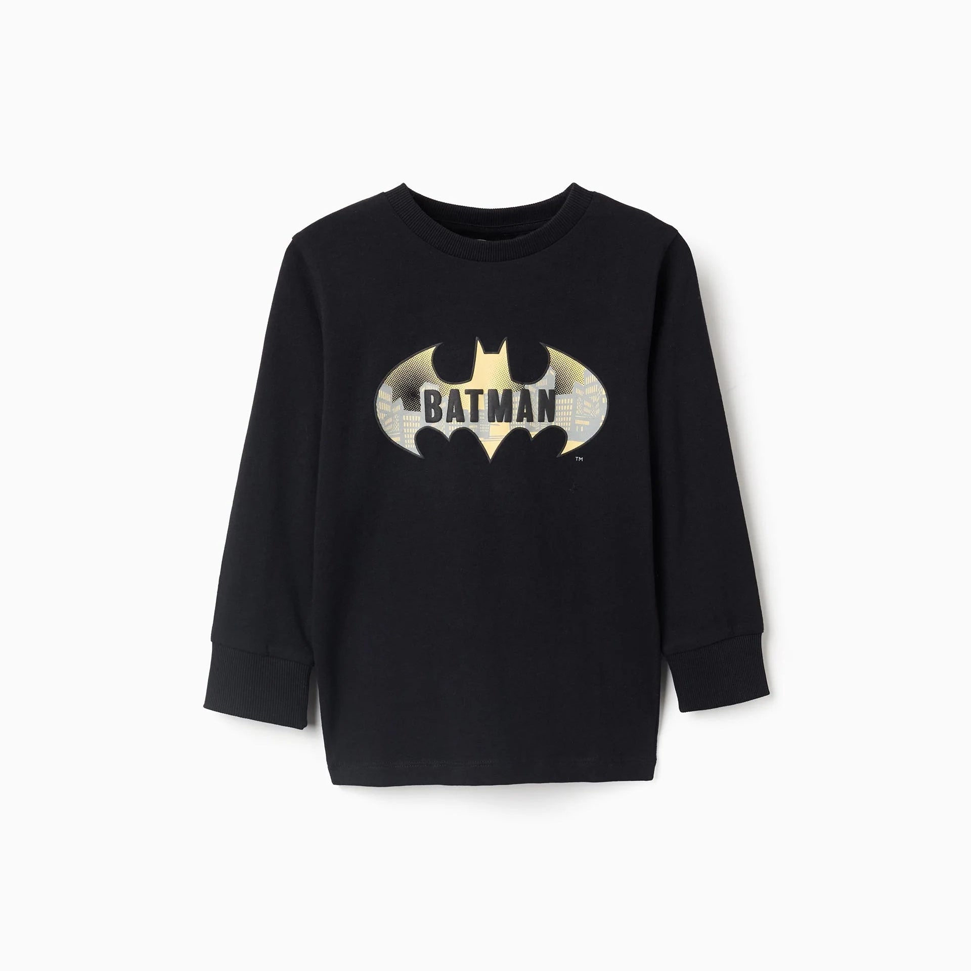 Camiseta negra de manga larga Batman Zy - Zippy - PetitGegant
