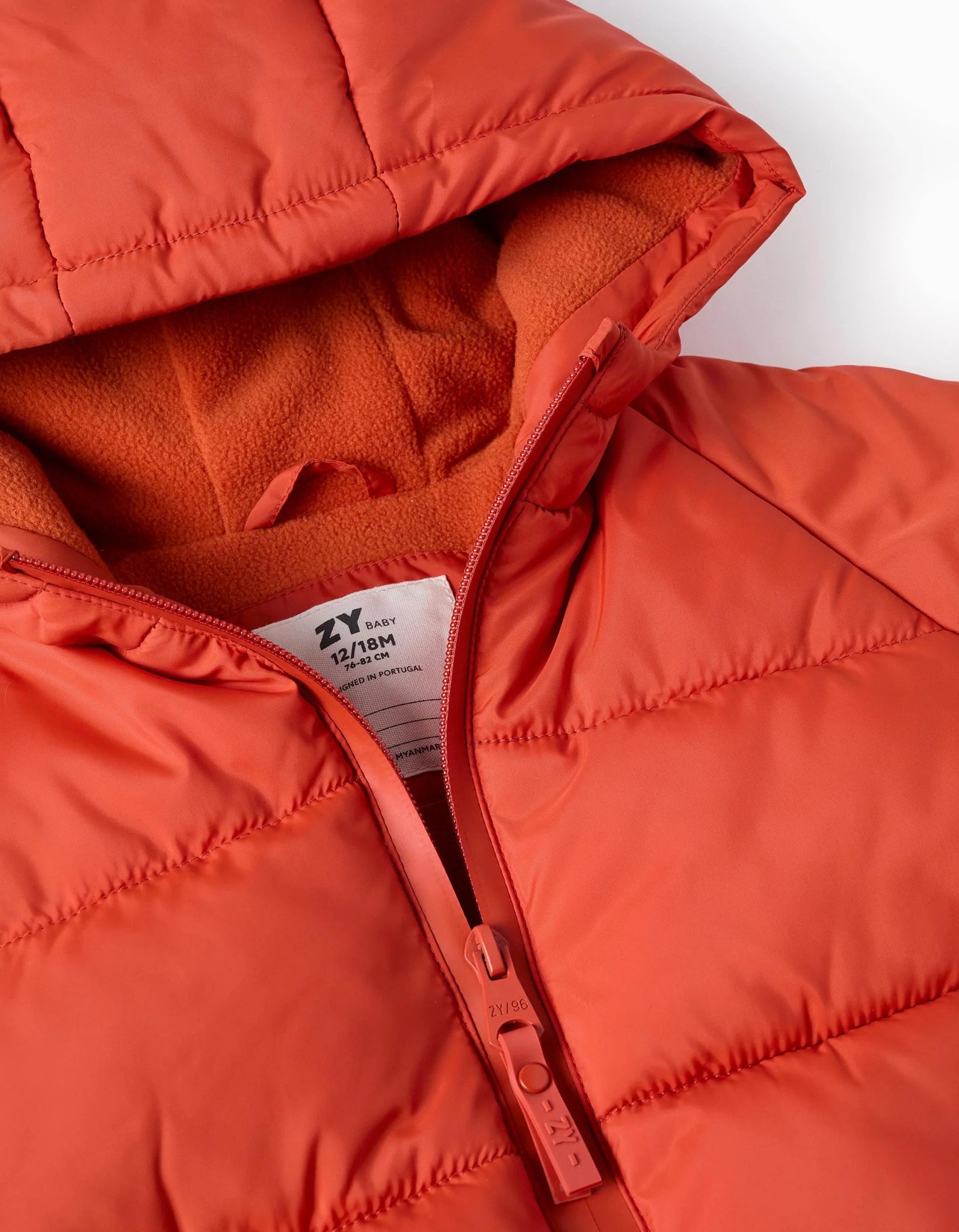 Chaqueta Acolchada con Capucha para Bebé, Naranja,ZY - Zippy - PetitGegant