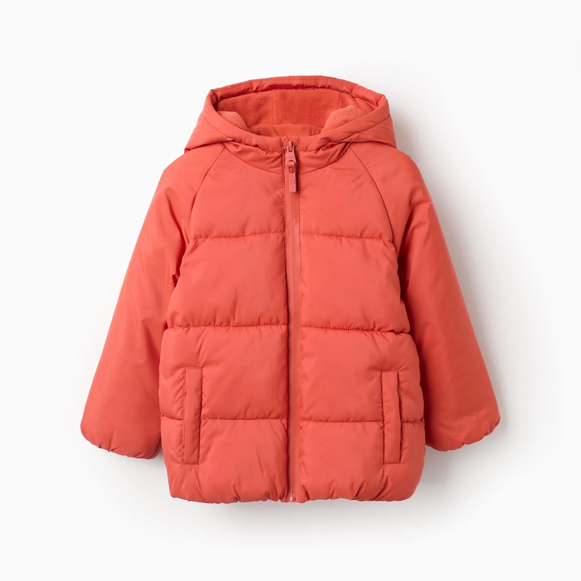 Chaqueta Acolchada Naranja con Capucha y Forro Polar ZY - Zippy - PetitGegant