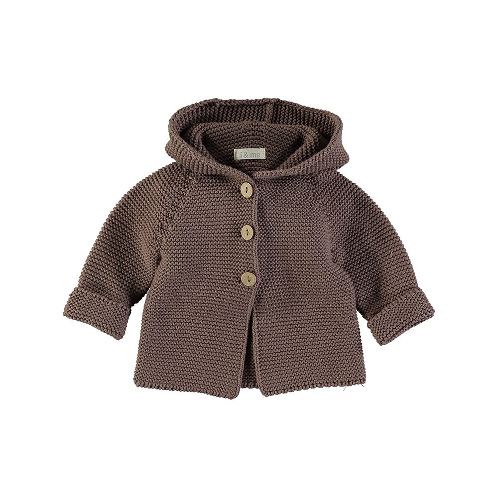 Chaqueta con capucha Peter Chocolate Li & Me - Li & Me - PetitGegant