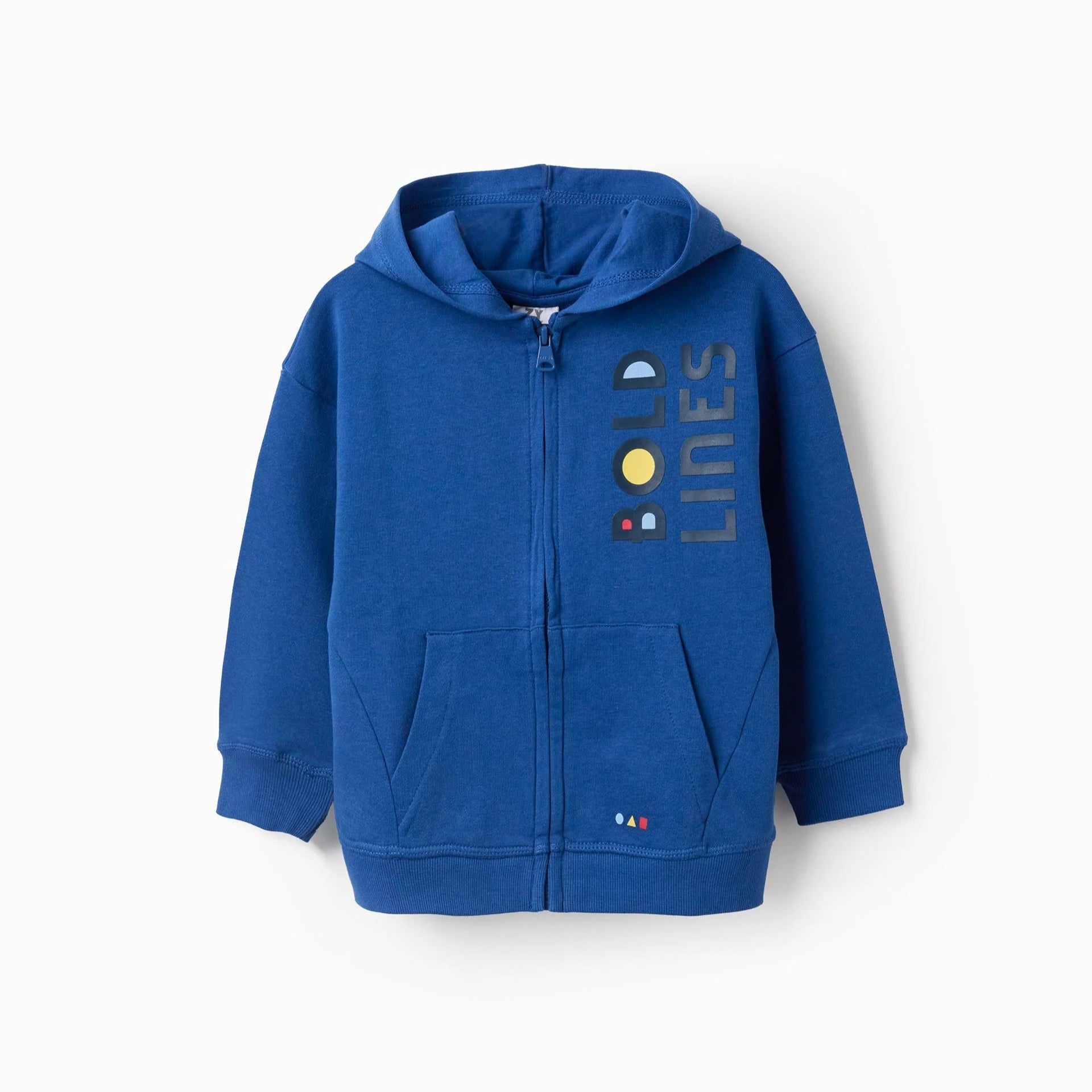 Chaqueta de Algodón con Capucha 'Bold Lines', Azul ZY - Zippy - PetitGegant