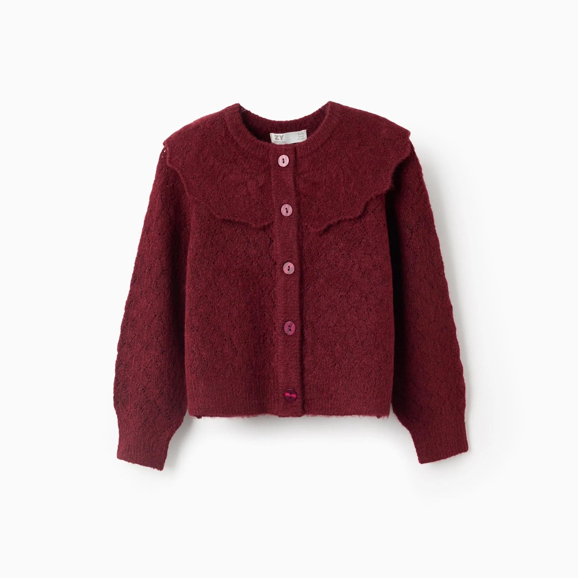 Chaqueta de Punto Calado con Cuello ZY - Zippy - PetitGegant