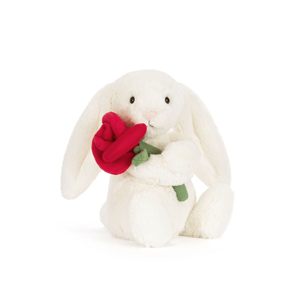 Conejito Cream Bunny With Rose Jellycat - Jellycat - PetitGegant