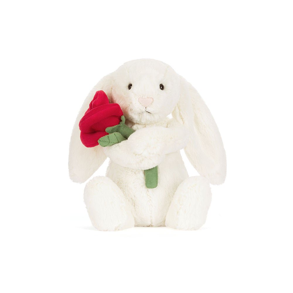 Conejito Cream Bunny With Rose Jellycat - Jellycat - PetitGegant