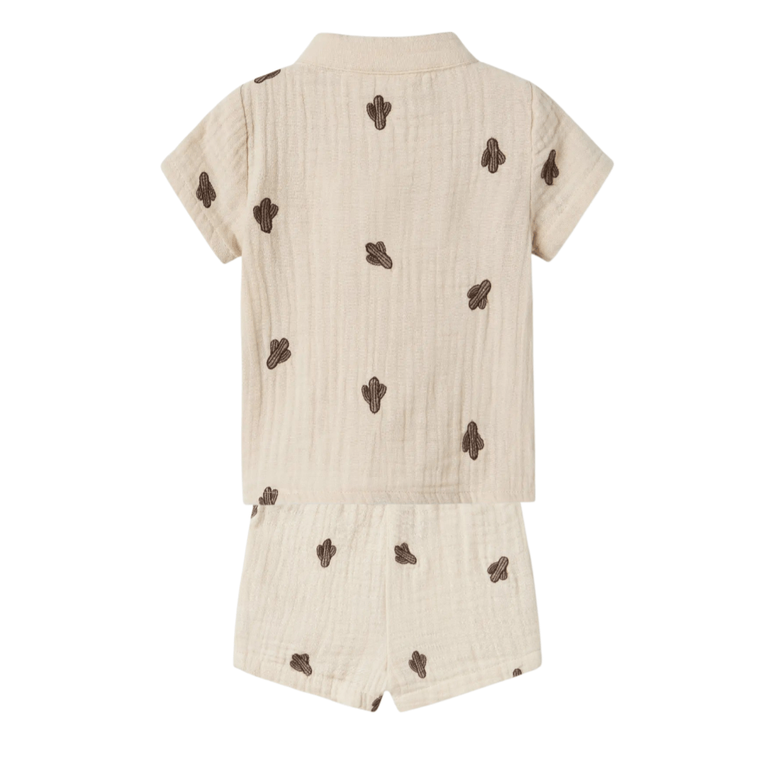 Conjunto Bebé Bambula Camisa+Shorts Joshua Peyote Name It - Name It - PetitGegant