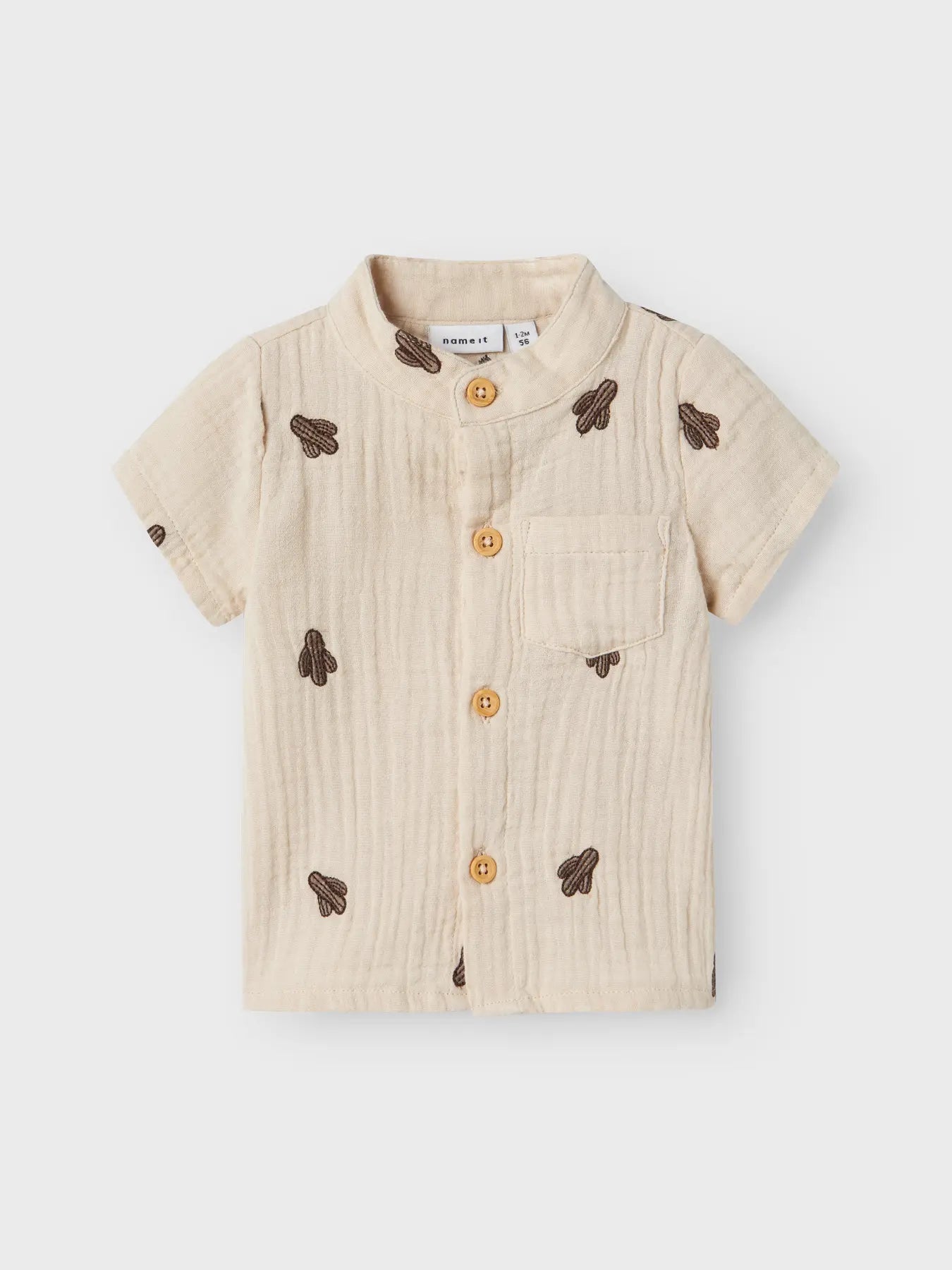 Conjunto Bebé Bambula Camisa+Shorts Joshua Peyote Name It - Name It - PetitGegant