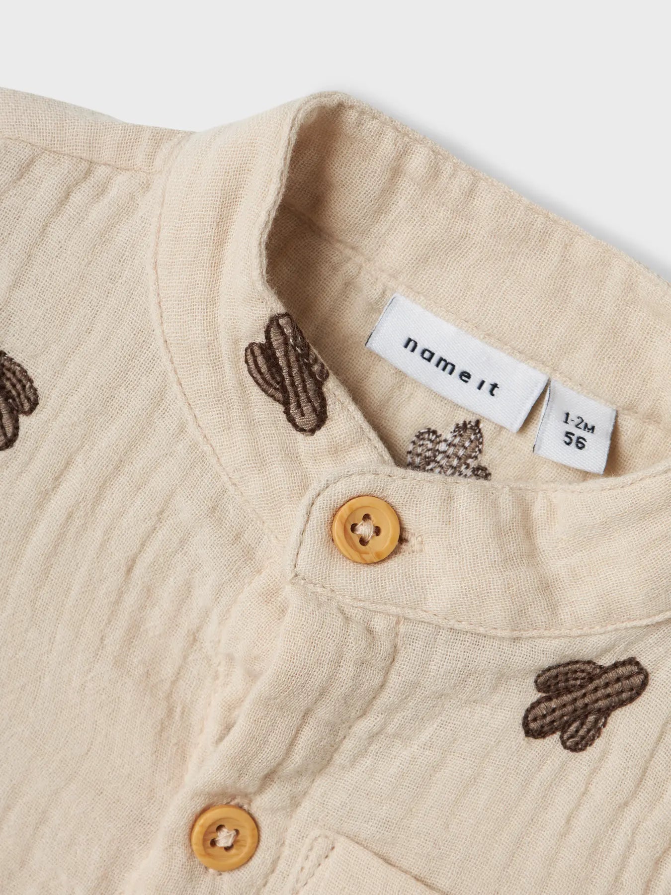 Conjunto Bebé Bambula Camisa+Shorts Joshua Peyote Name It - Name It - PetitGegant