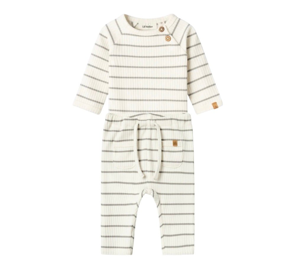 Conjunto Bebé Body+Pantalón Coconut Milk Lil' Atelier - Name It - PetitGegant