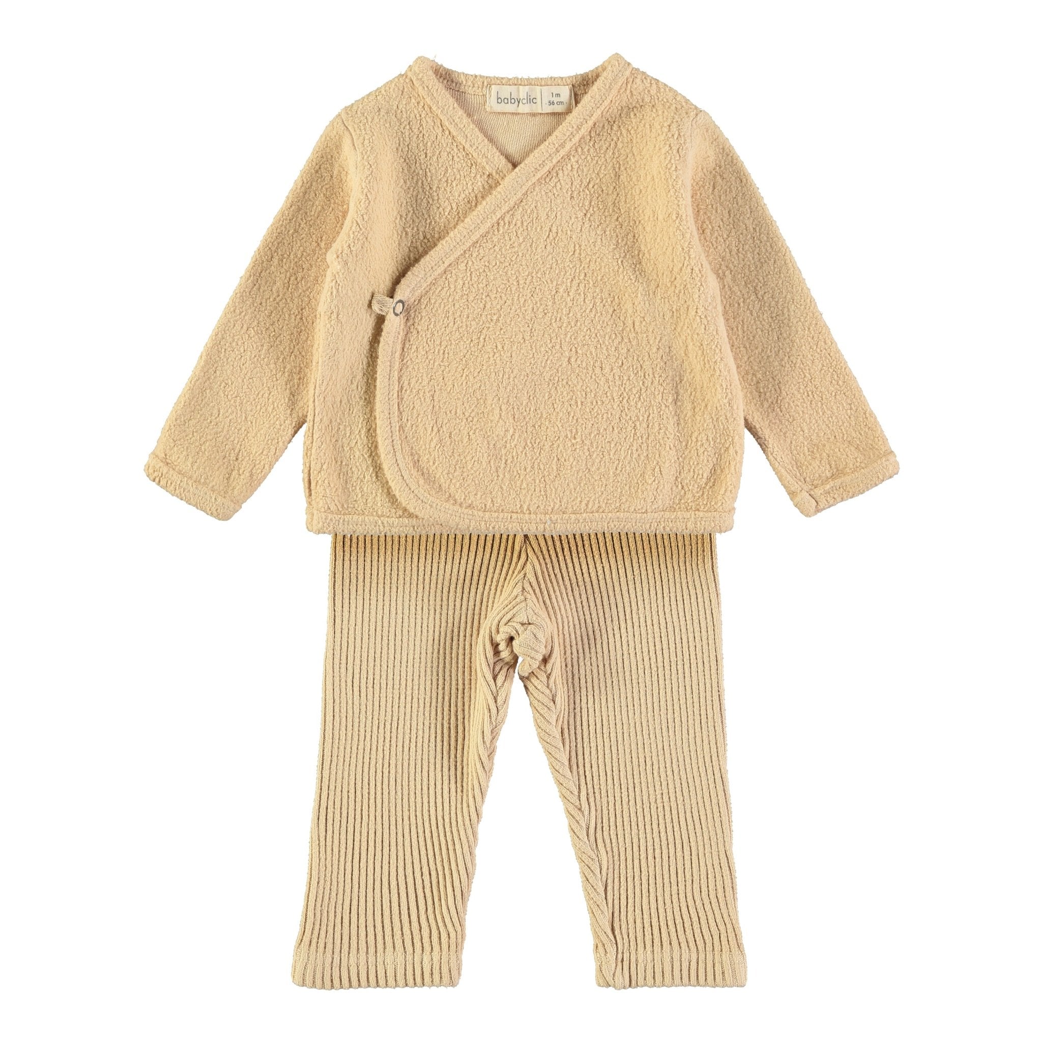 Conjunto Bebé Rib Sand Baby Clic - Babyclic - PetitGegant