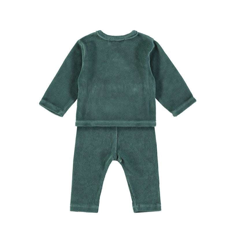 Conjunto Bebé Velour Forest Green Babyclic - Babyclic - PetitGegant