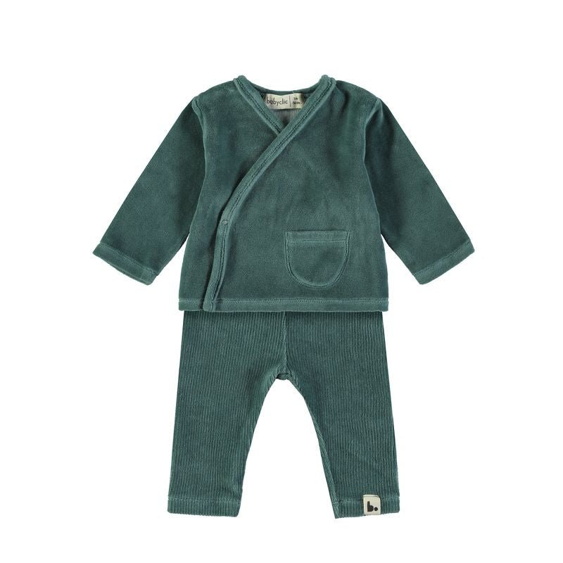 Conjunto Bebé Velour Forest Green Babyclic - Babyclic - PetitGegant