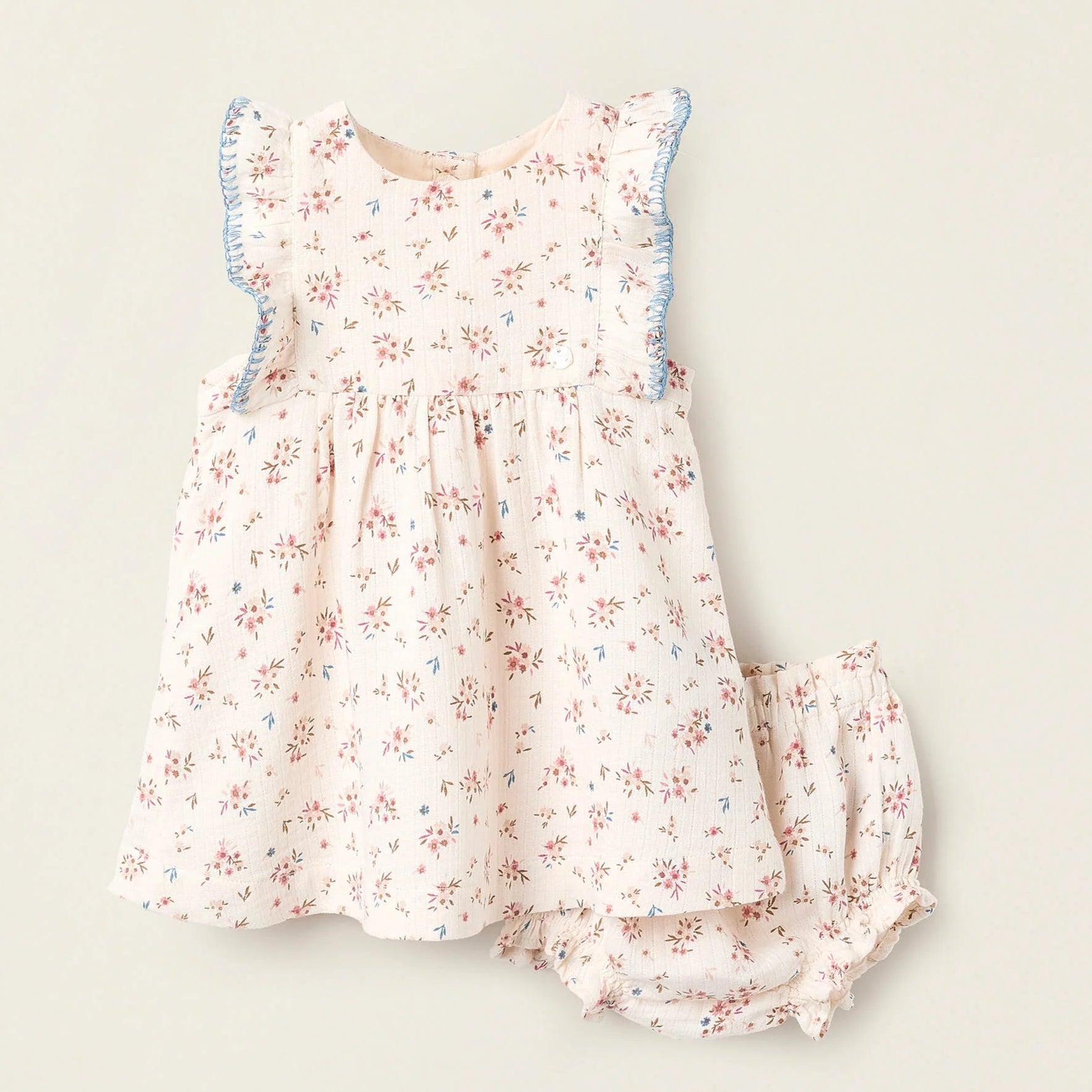 Conjunto Bebé Vestido+Cubrepañal Floral Zy - Zippy - PetitGegant