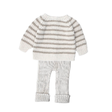 Conjunto Jersey Philipe+Pantalón Jacob Cream Toasted Li & Me - Li & Me - PetitGegant