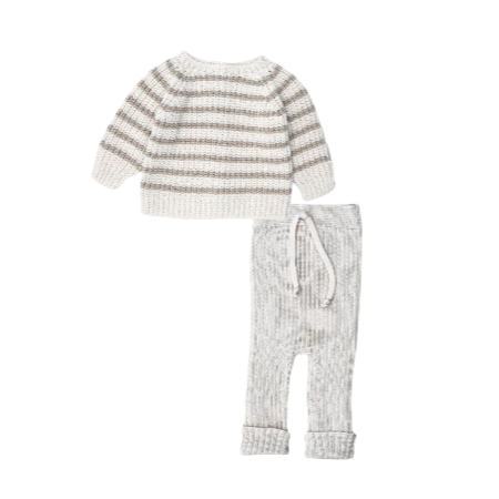 Conjunto Jersey Philipe+Pantalón Jacob Cream Toasted Li & Me - Li & Me - PetitGegant