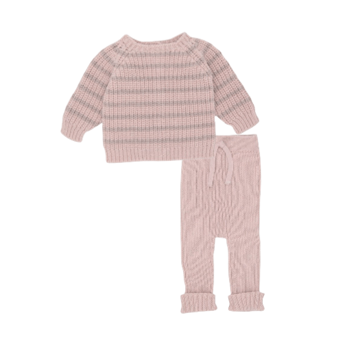Conjunto Jersey Philipe+Pantalón Jacob Light Pink Toasted Li & Me - Li & Me - PetitGegant