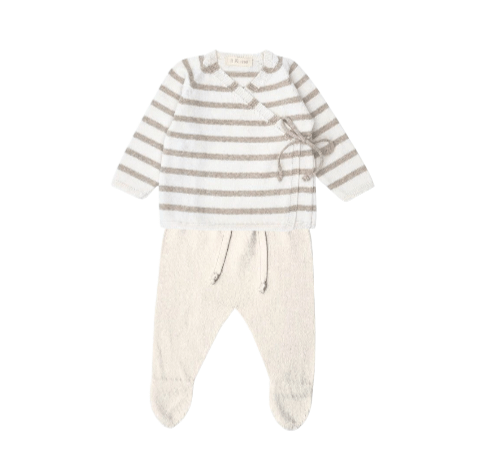 Conjunto Jubón Etienne+Polaina Liam Cream Toasted Li & Me - Li & Me - PetitGegant